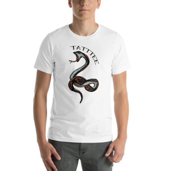 Snake tattoo white t-shirt
